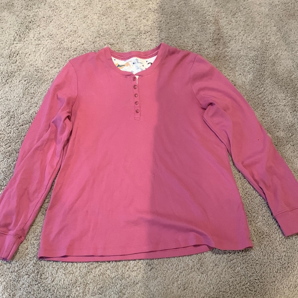 Pink LLBean Long Sleeve
